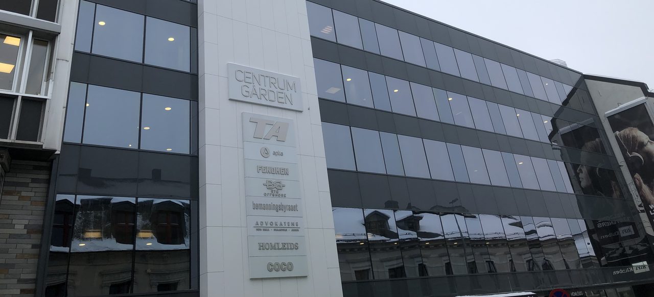 Centrumgården, Torggata 8 i Skien — kontoret til Advokatfirmaet Jessen AS