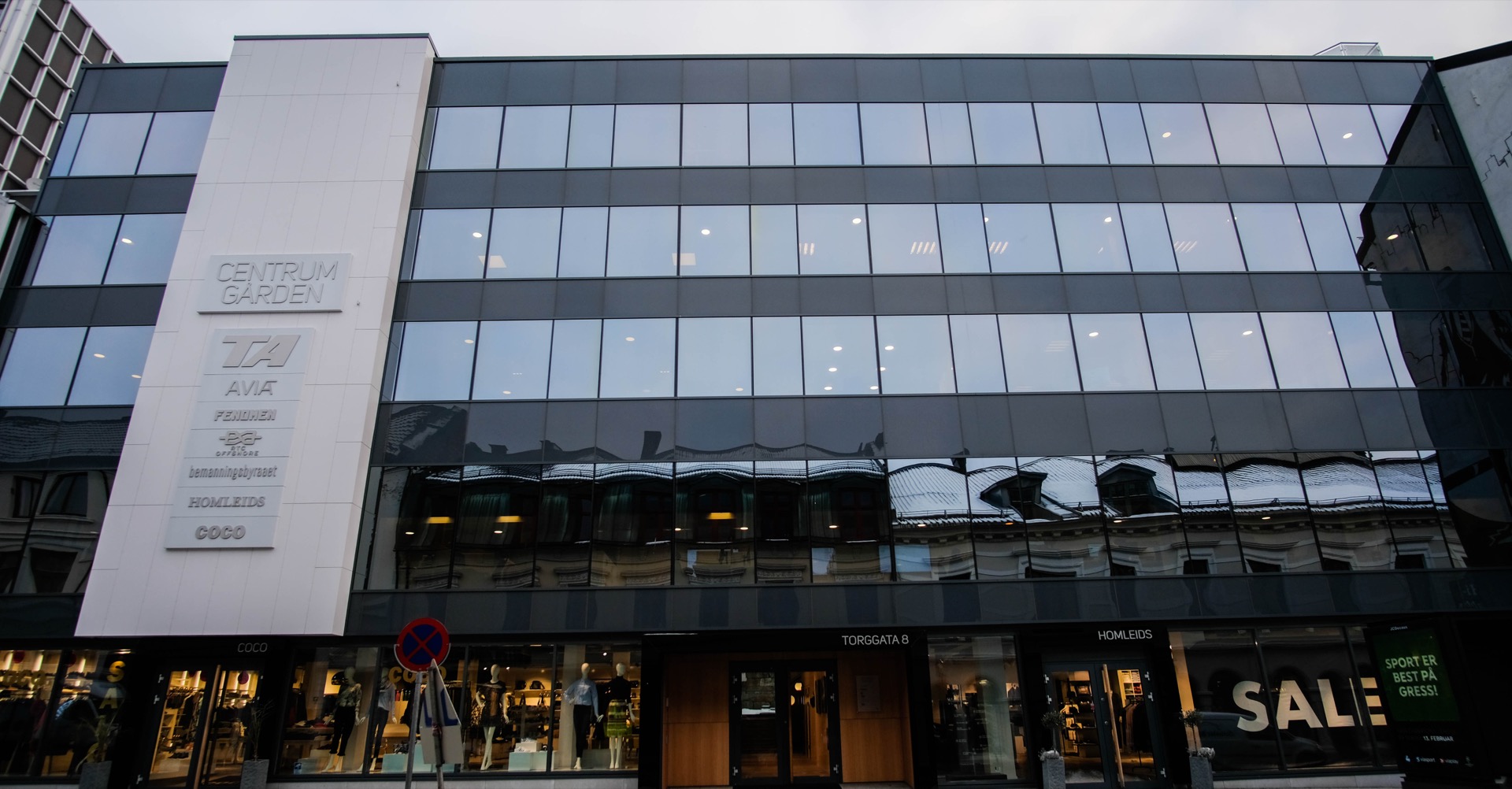 Centrumgården, Torggata 8 i Skien — kontoret til Advokatfirmaet Jessen AS